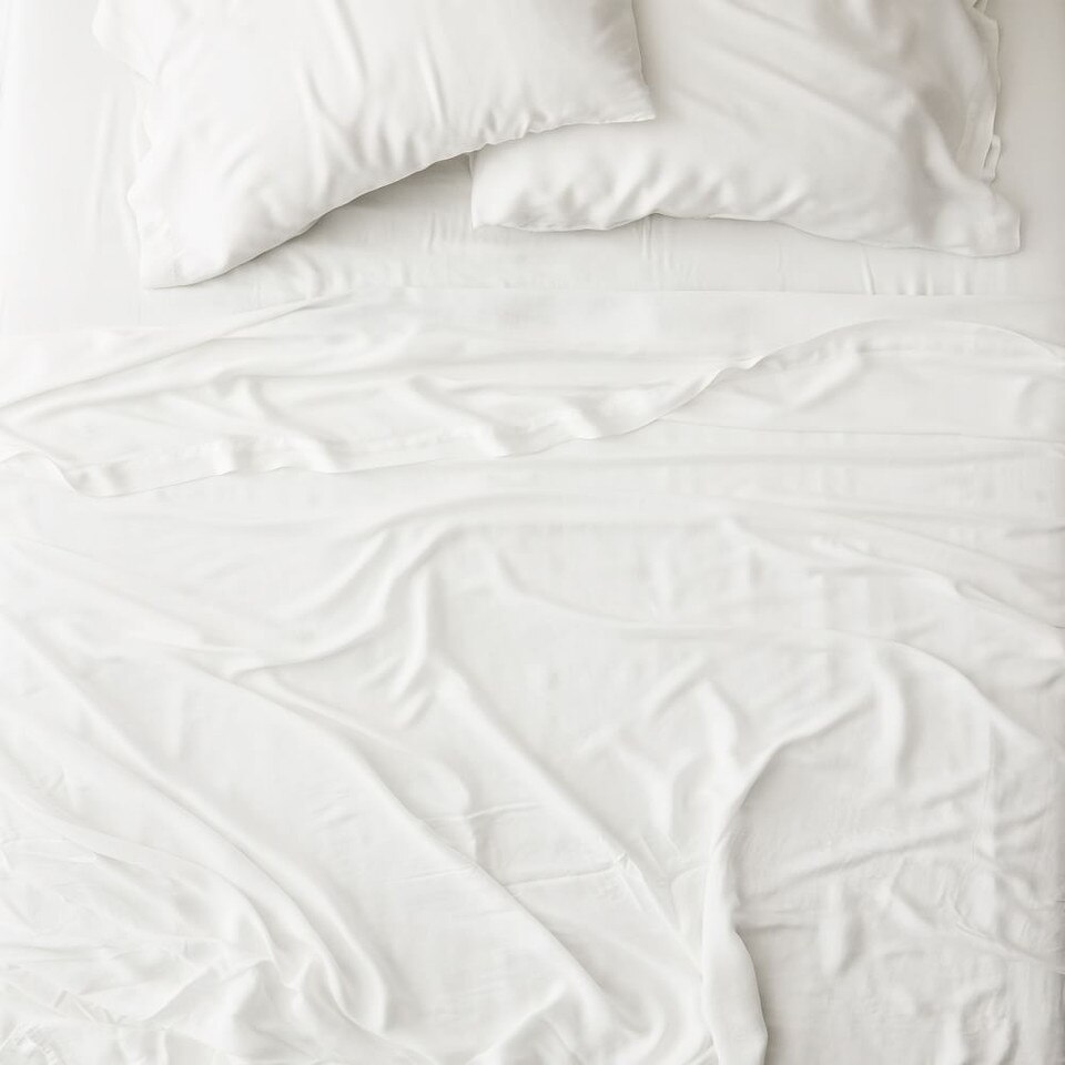 Silky Brushed TENCEL™ Sheet Set & Pillowcases West Elm Australia